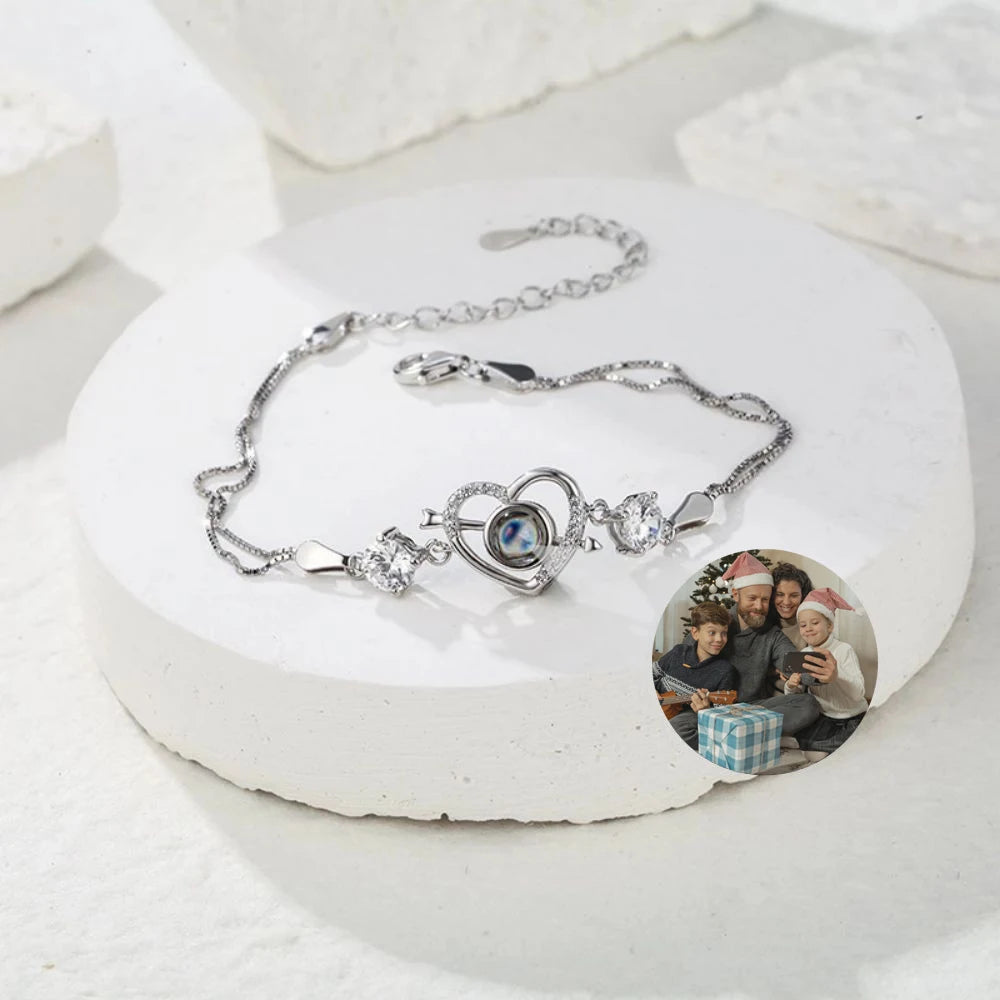 Projection Photo Pet Bracelet 925 Sterling Silver