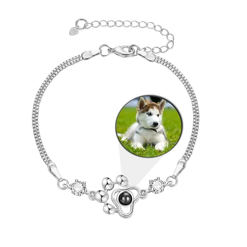 Customized Photo Bracelets, 925 Sterling Silver