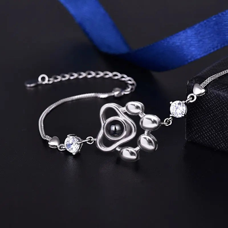 Customized Photo Bracelets, 925 Sterling Silver