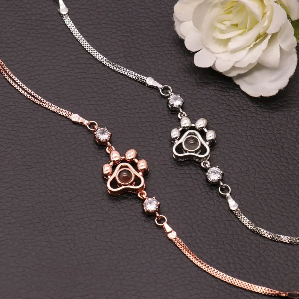 Customized Photo Bracelets, 925 Sterling Silver