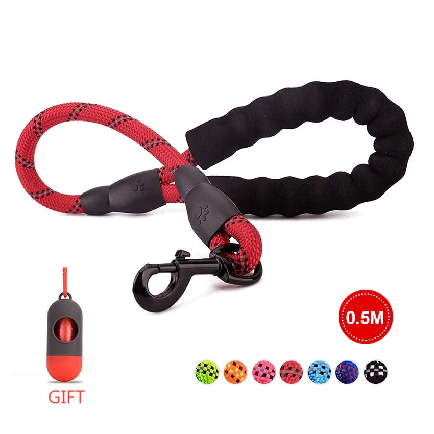 Dog Leash, Reflective, 1.5M Long w/Comfortable Padded Handle