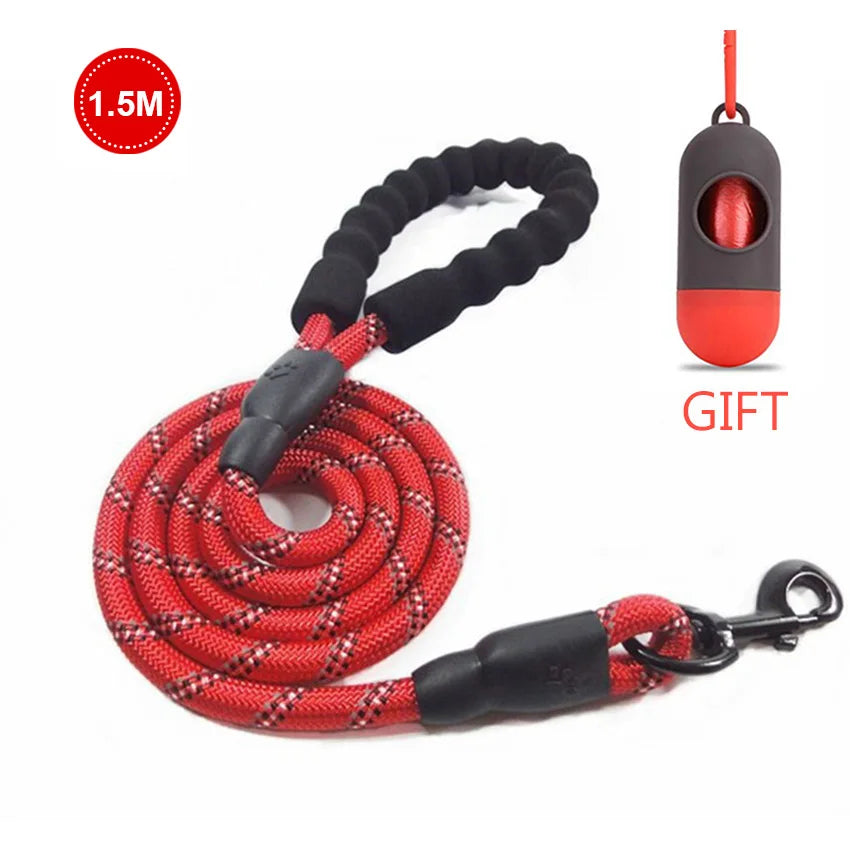 Dog Leash, Reflective, 1.5M Long w/Comfortable Padded Handle