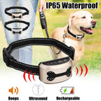 Anti Bark Collar, Train, Rechargeable Waterproof, Vibration, Ultrasonic