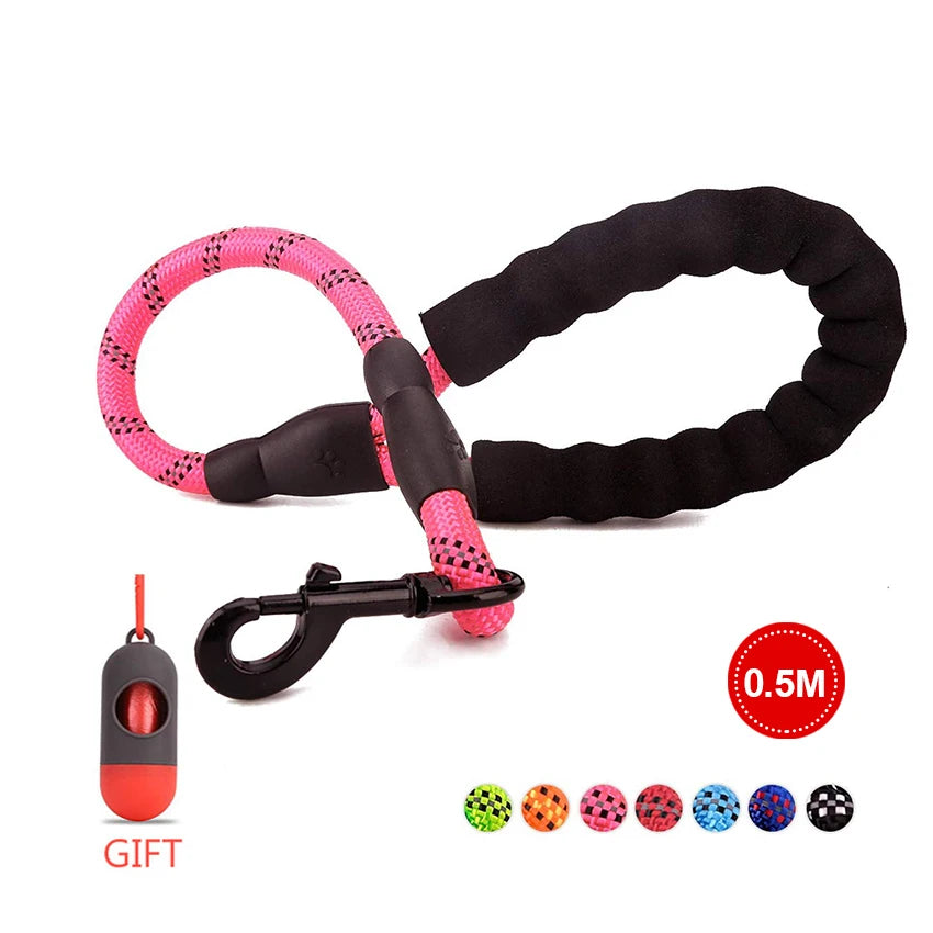 Dog Leash, Reflective, 1.5M Long w/Comfortable Padded Handle