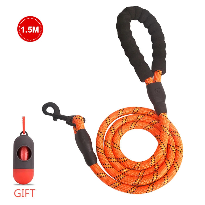 Dog Leash, Reflective, 1.5M Long w/Comfortable Padded Handle