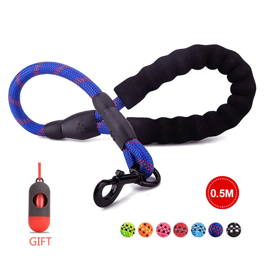 Dog Leash, Reflective, 1.5M Long w/Comfortable Padded Handle