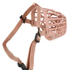 Soft Plastic and Leather Strong Dog Muzzle