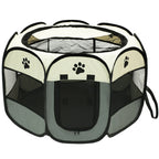 Foldable Pet Playpen - Durable Oxford Cloth with Removable Zipper