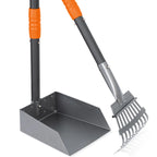 Dog Pooper Scooper, Dog Poop Tray and Rake Set