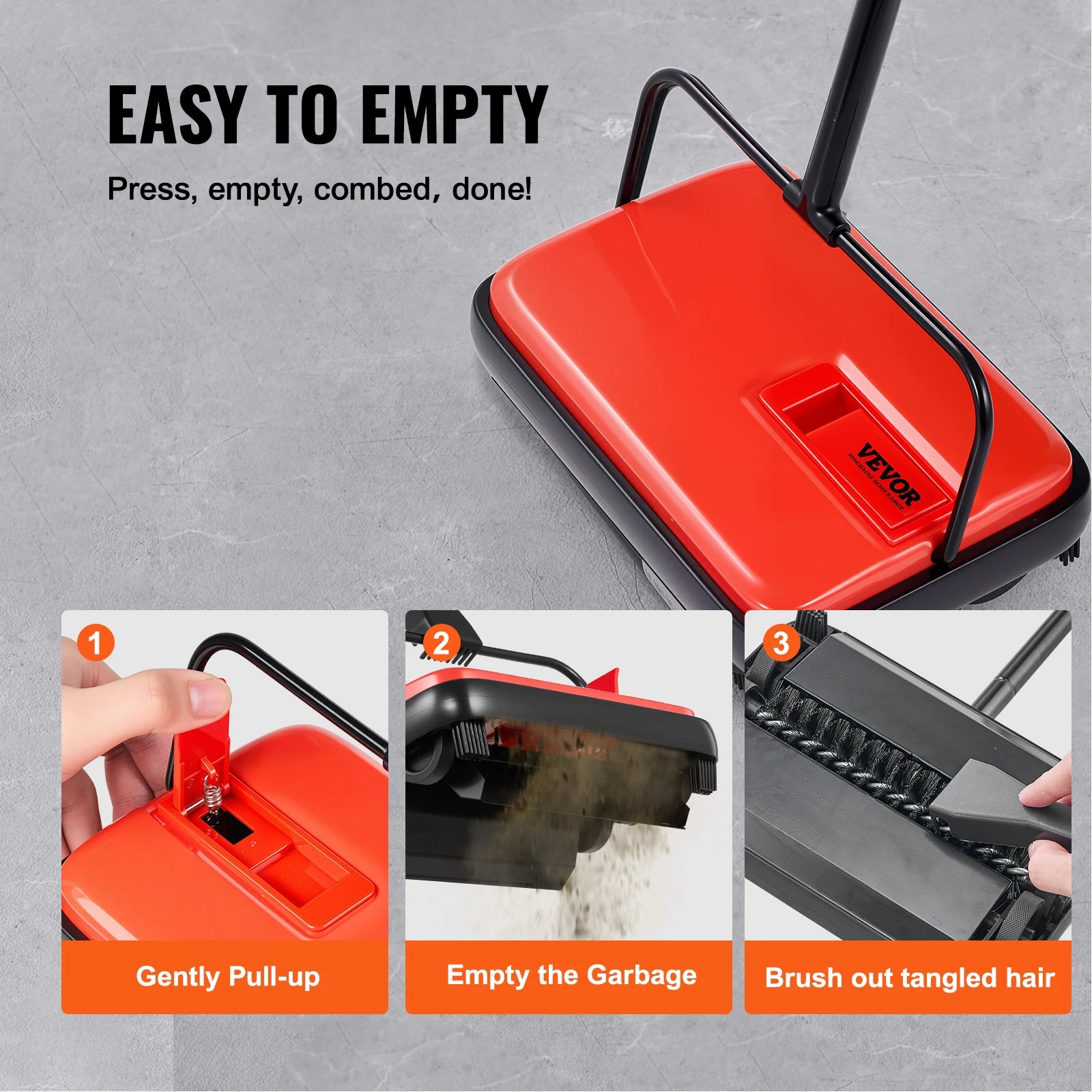 SVEVOR Carpet Sweeper, Pet Hair, Dust