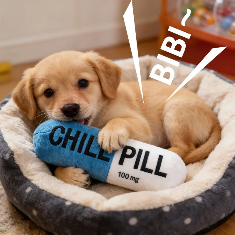 Plush Capsule Toy With Squeaker