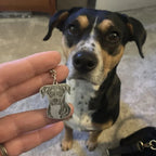 Personalized Pet Photo Necklace, Engraved Pets Memory Jewelry