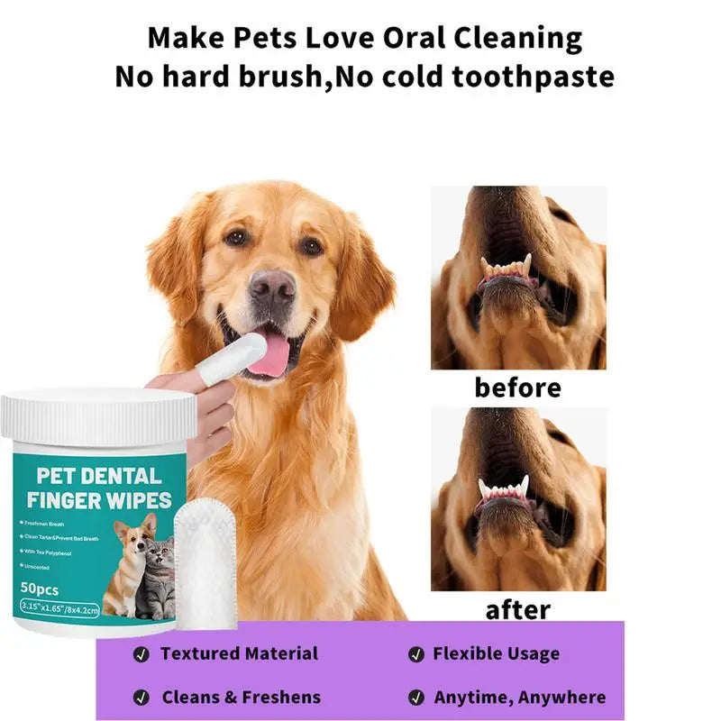 Dog Teeth Cleaning Wipes