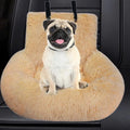 Plush Dog Car Seat w/Adjustable Fixed Strap