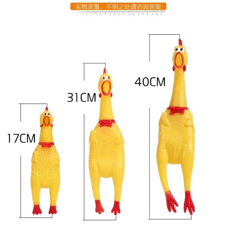 Dog Toy Screaming Chicken w/Squeezing Sound