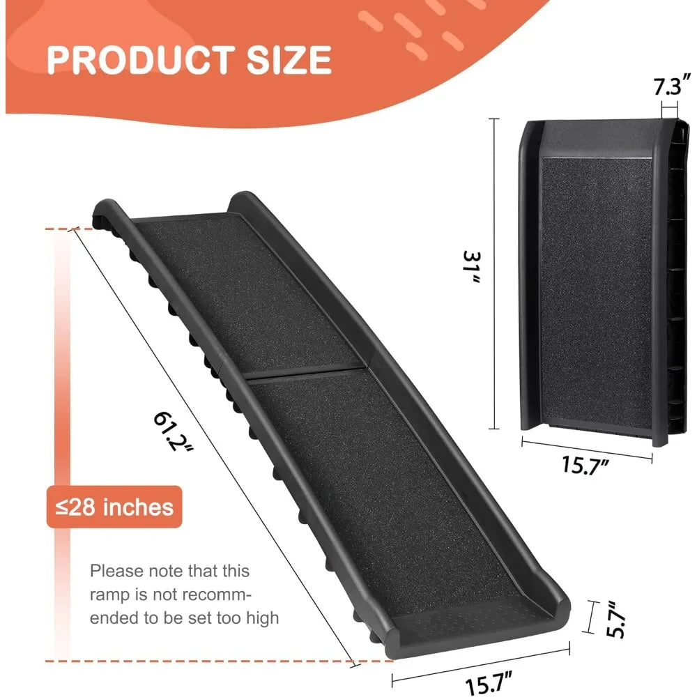 Folding Dog Ramp for Car, Truck, SUVs