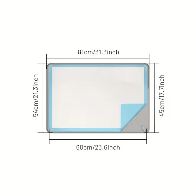 Multi-Size Pet Training and Urine Barrier Pad with 8 Support Clips
