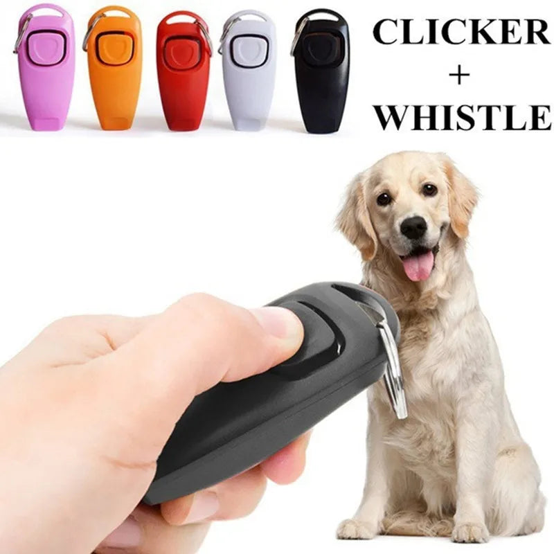 2 In 1 Pet Dog Clicker, Dog Training Whistle