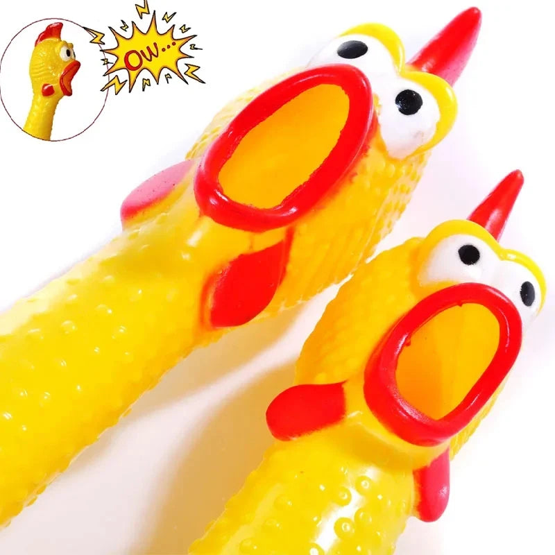 Dog Toy Screaming Chicken w/Squeezing Sound