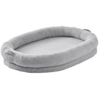 Human Sized Dog Bed w/ Washable Faux Rabbit Fur Cover