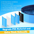 Portable Dog Pool, Anti-Slip Collapsible Pet Bathtub
