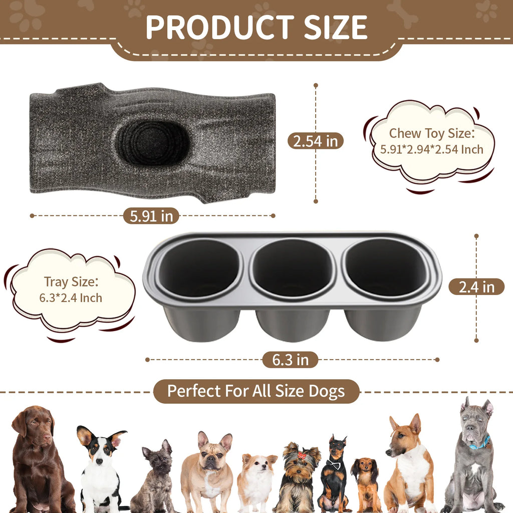 Dog Toy for Aggressive Chewers, Frozen Treat Holder with Molds