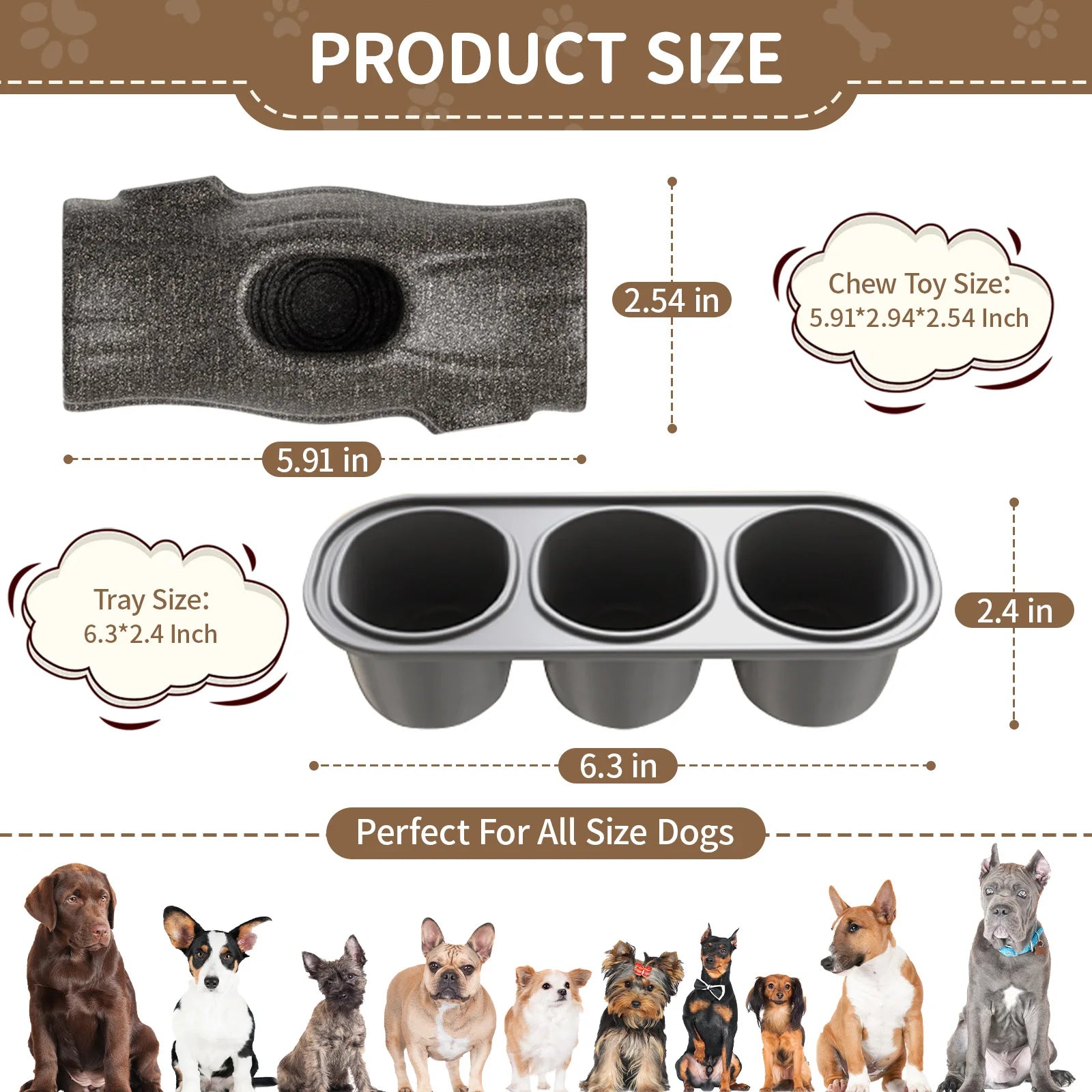 Dog Toy for Aggressive Chewers, Frozen Treat Holder with Molds