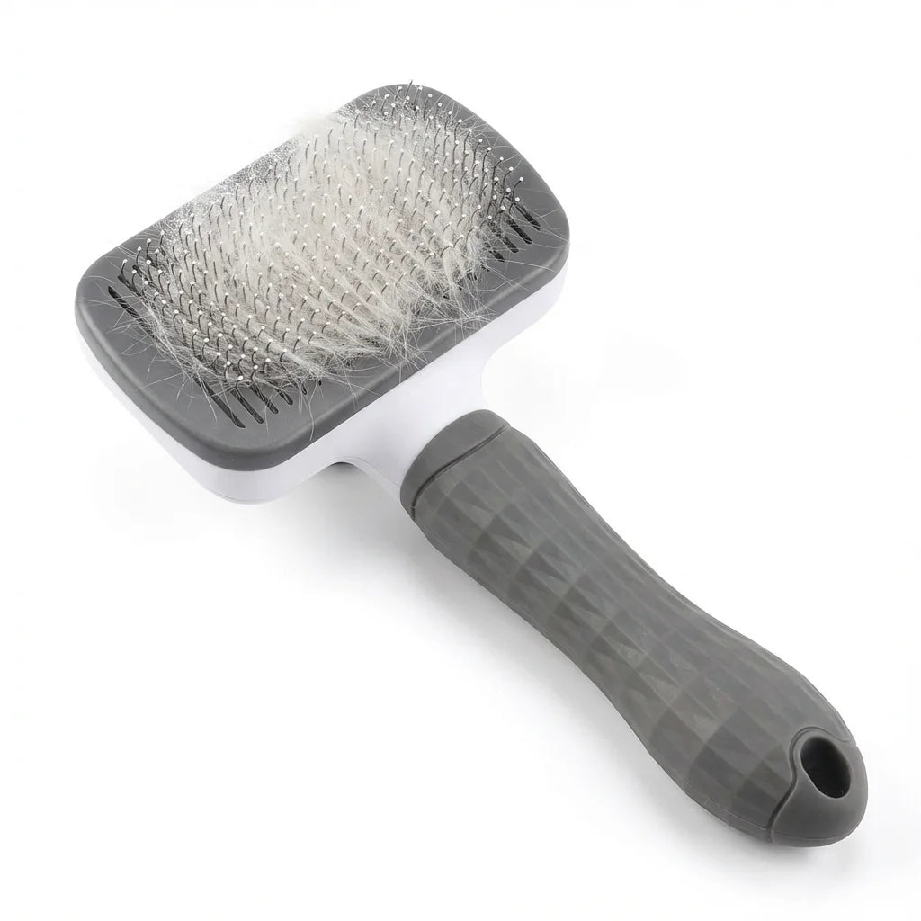 Washable Pet Brush, One Push Hair Release