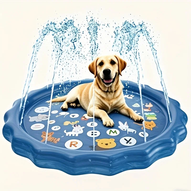 Heavy-duty Outdoor Pet Bath Basin with Water Spray Function