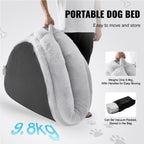 Human Sized Dog Bed w/ Washable Faux Rabbit Fur Cover