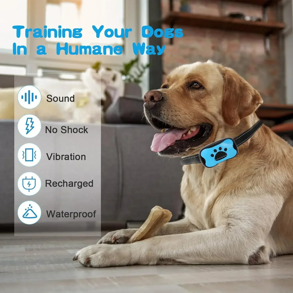 Dog Anti Barking Device, USB Rechargeable, Dogs Training Collar