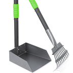 Dog Pooper Scooper, Dog Poop Tray and Rake Set