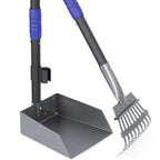 Dog Pooper Scooper, Dog Poop Tray and Rake Set