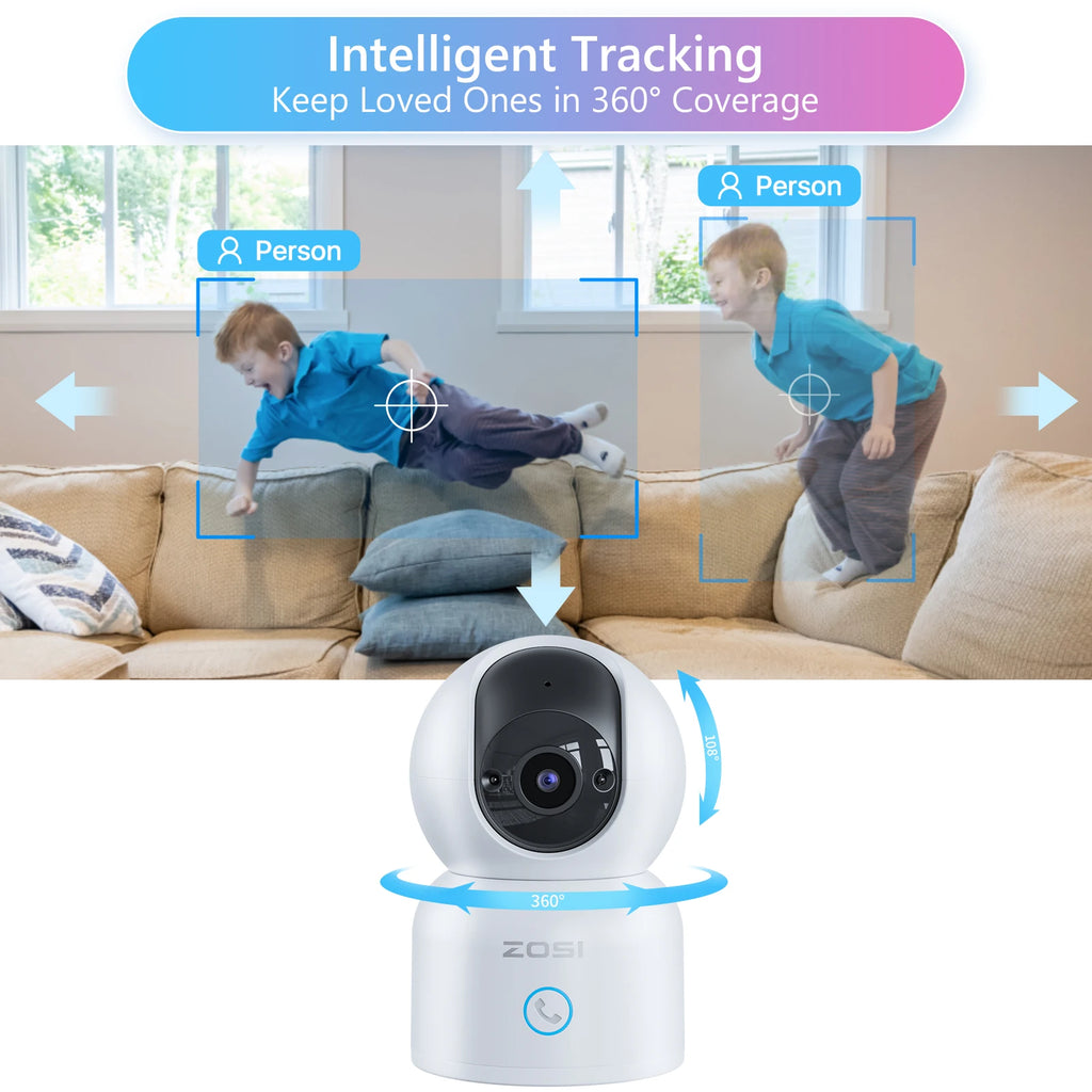 Smart Security Camera, Pet Monitor ,WiFi Surveillance