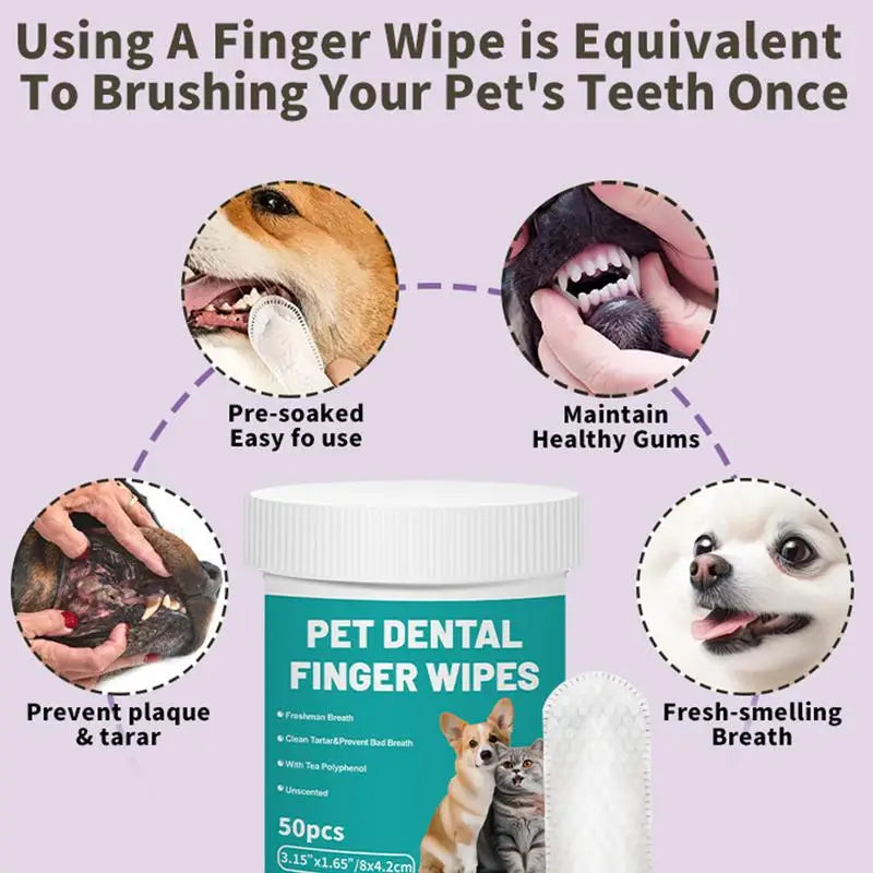 Dog Teeth Cleaning Wipes