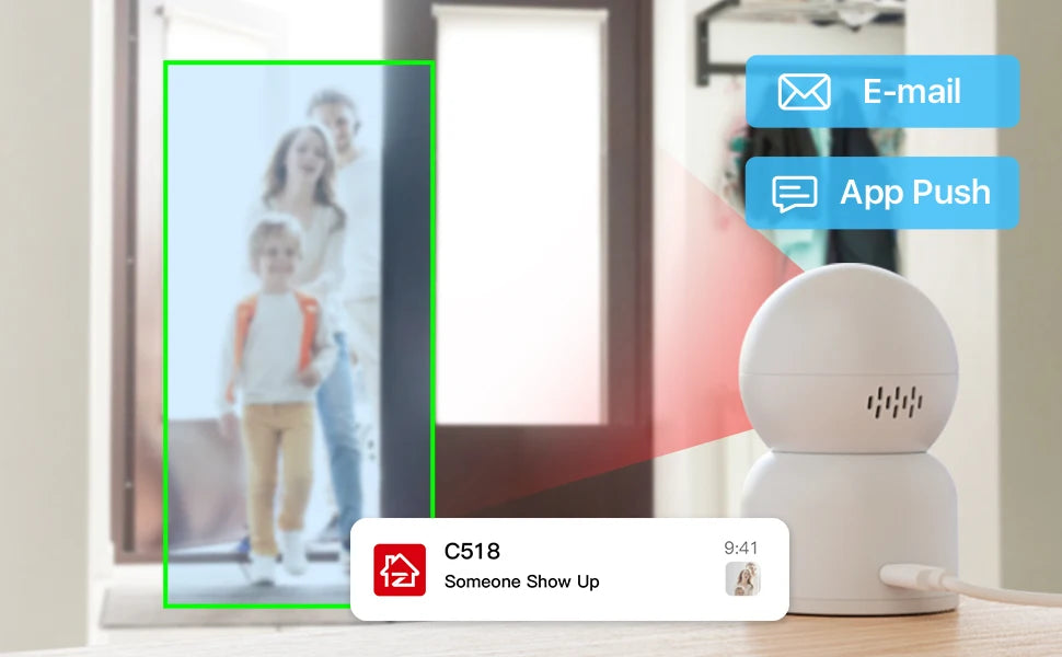 Smart Security Camera, Pet Monitor ,WiFi Surveillance