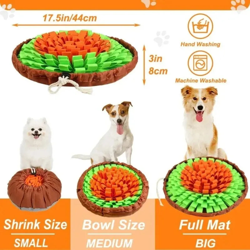 Interactive Washable Dog Snuffle Mat, Slow Feeding Mat