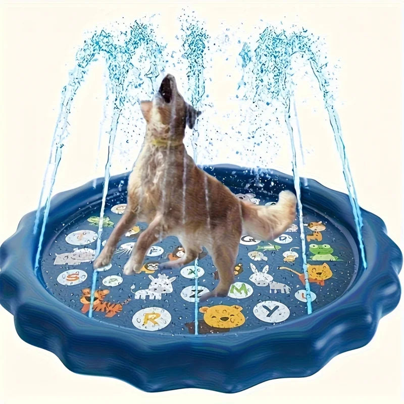 Heavy-duty Outdoor Pet Bath Basin with Water Spray Function