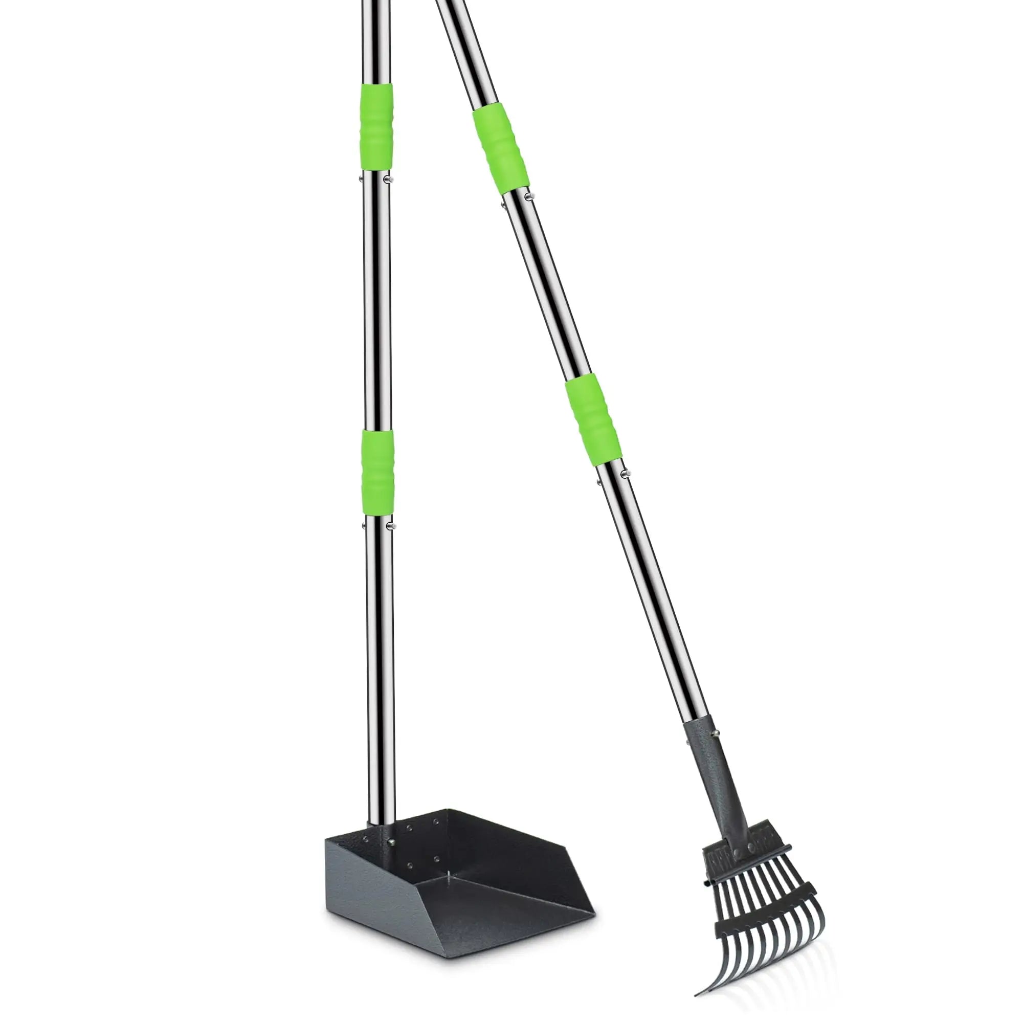 Dog Pooper Scooper, Dog Poop Tray and Rake Set