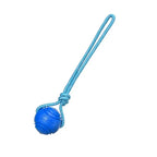 Dog Training Ball on Rope, Catching, Throwing, Tugging
