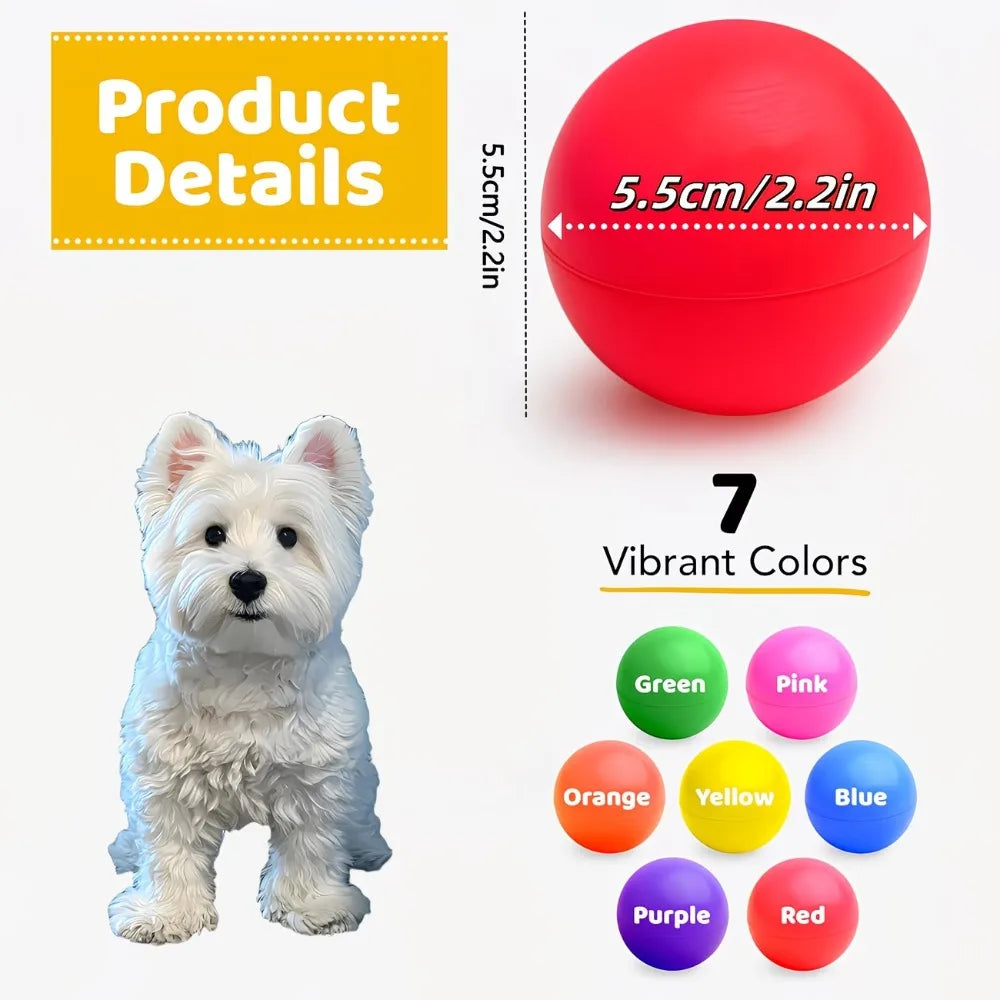 100 Dog Ball Toys,7 Color Combinations