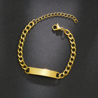 Custom Laser Engraved Photo Bracelets, Stainless Steel