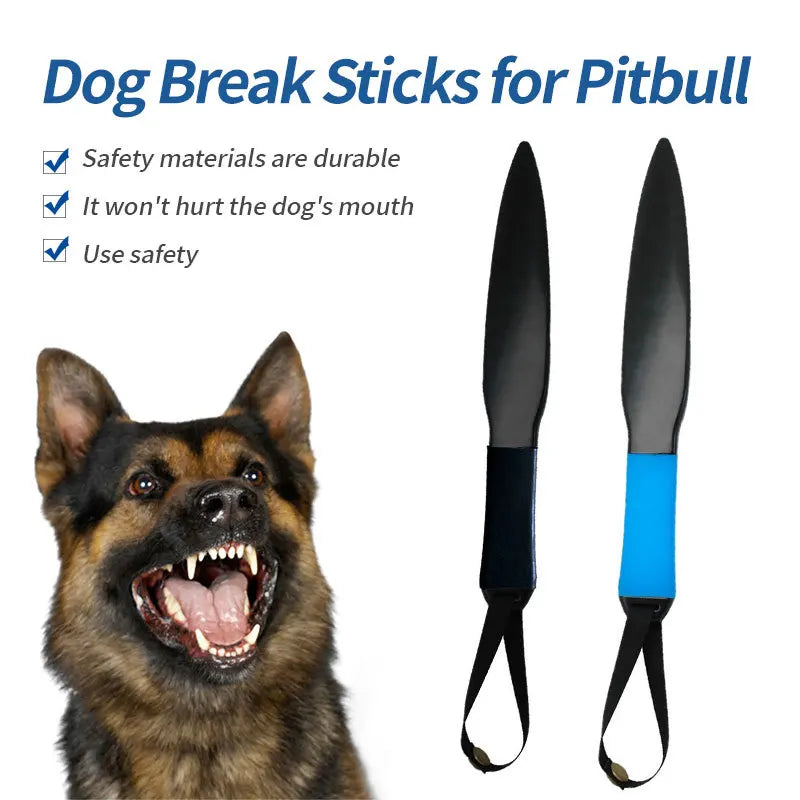 A sturdy silicone chew stick for large dog training