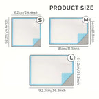 Multi-Size Pet Training and Urine Barrier Pad with 8 Support Clips