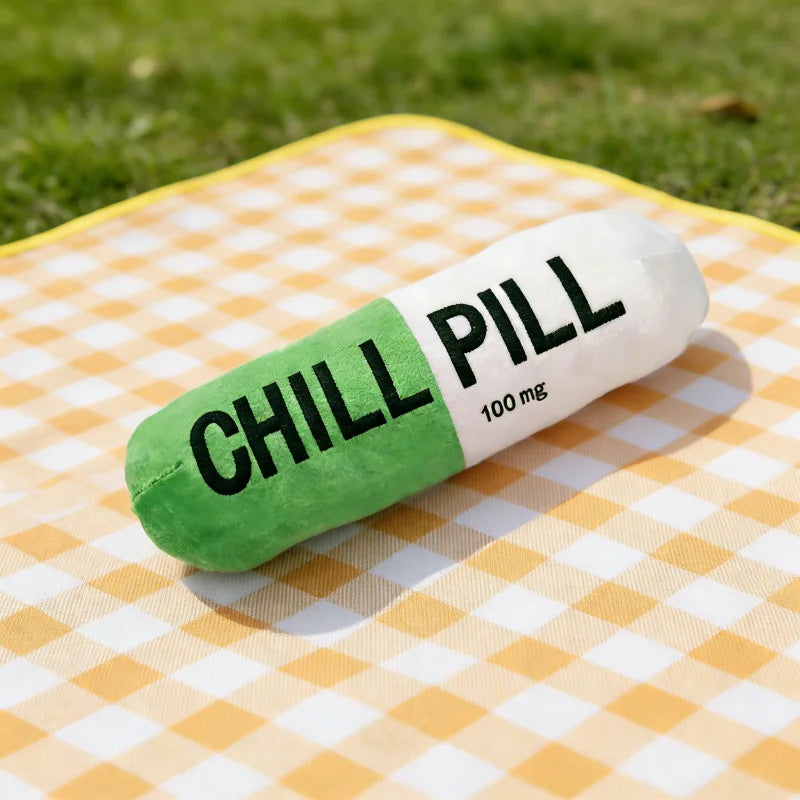 Plush Capsule Toy With Squeaker