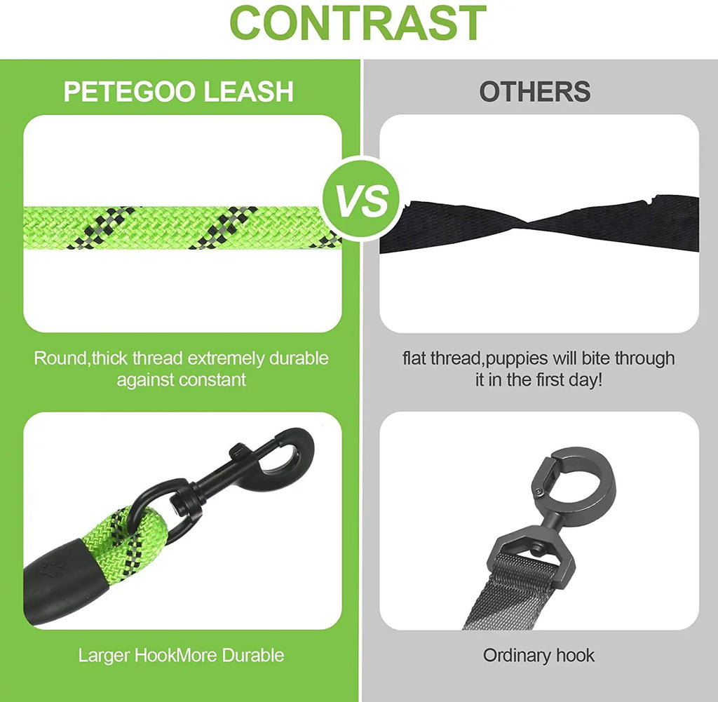 Dog Leash, Reflective, 1.5M Long w/Comfortable Padded Handle