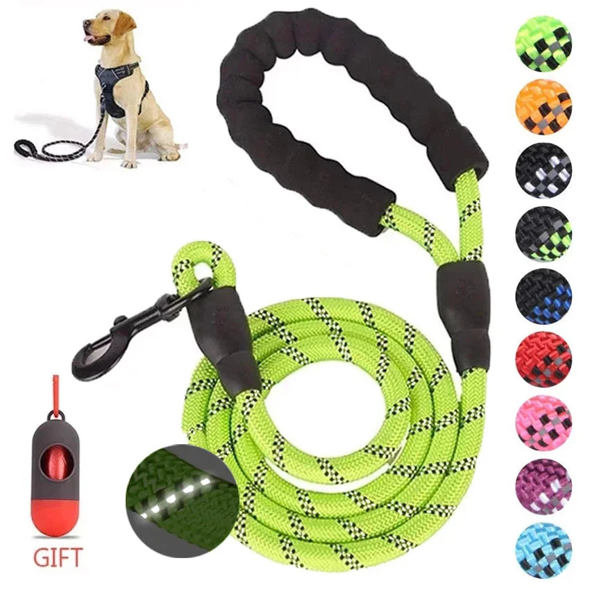 Dog Leash, Reflective, 1.5M Long w/Comfortable Padded Handle