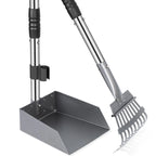 Dog Pooper Scooper, Dog Poop Tray and Rake Set