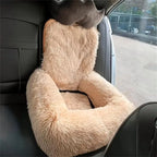 Plush Dog Car Seat w/Adjustable Fixed Strap