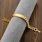 Custom Laser Engraved Photo Bracelets, Stainless Steel